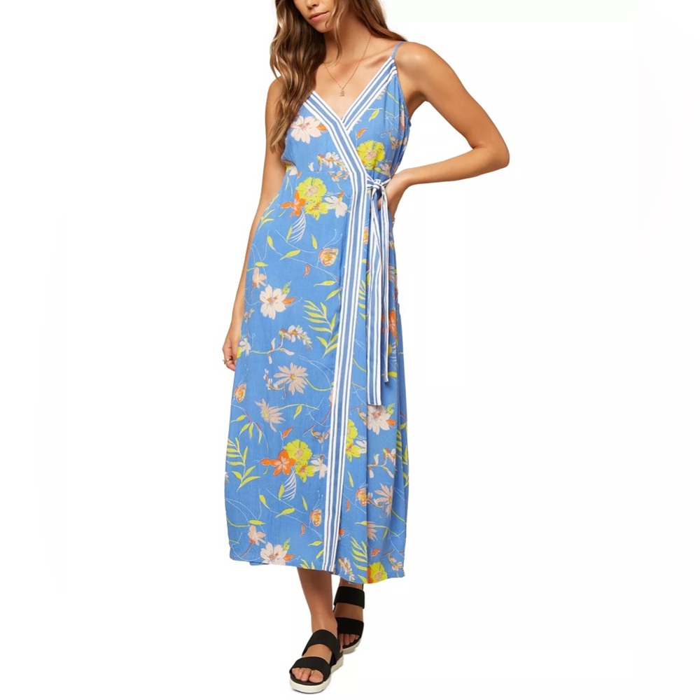 Brand New O'neill Palmie Maxi Blue Dress Size S